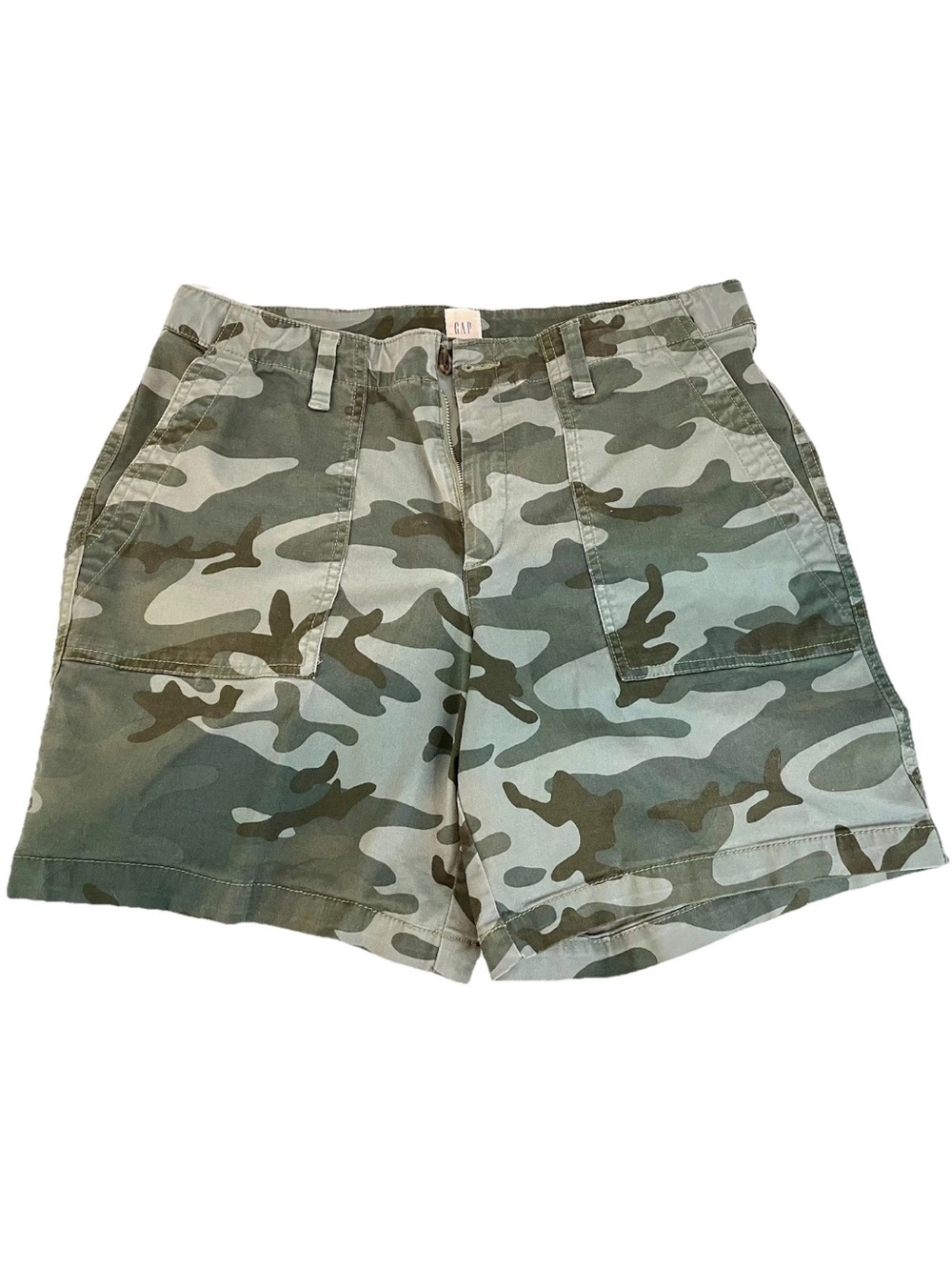 New Women’s GAP Utility Camo Shorts Size 10 Hiking Camping Outdoors